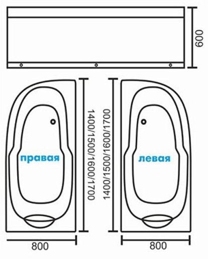 Royal Bath Акриловая ванна Azur RB 614202 R 160х80 – картинка-7